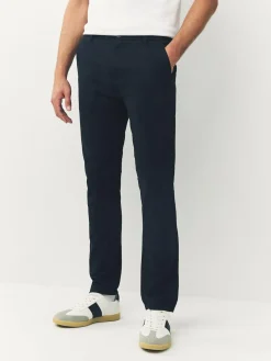 Best Next Black/Navy/Stone/Blue Slim Stretch Chino Trousers 4 Pack