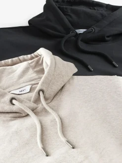 New Next Hoodies 2 Pack Black/Neutral