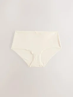 Hot Next Black/Pastel Rose Nude/White Midi Cotton Rich Knickers 5 Pack
