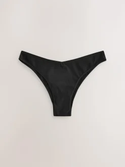 Sale Next Extra High Leg Cotton Rich Knickers 5 Pack Black/Pastel Rose Nude/White