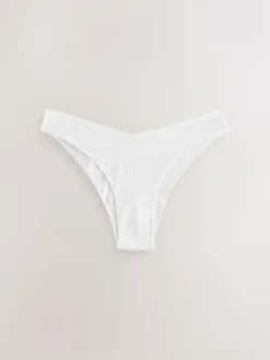 Sale Next Extra High Leg Cotton Rich Knickers 5 Pack Black/Pastel Rose Nude/White