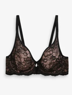 Best Triumph Black/Pink Amourette Charm Wired Bra