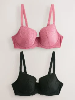 Next Pad Balcony DD+ Lace Bras 2 Pack^Women Bras|All Lingerie