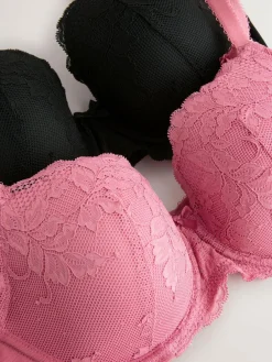 Next Pad Balcony DD+ Lace Bras 2 Pack^Women Bras|All Lingerie