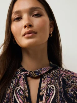 Next Long Sleeve Twist Neck Jersey Blouse^Women Blouses & Shirts