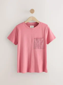 Best Next Short Set Pyjamas 2 Pack Black/Pink Stripe