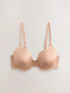 Next Black/Praline Nude Full Cup A-E Smoothing Ultimate Comfort Bras 2 Pack^Women Bras