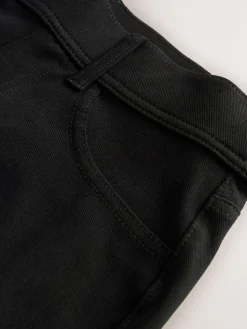 Hot Next Jersey Denim Wide Leg Trousers 2 Pack Black/Rinse Blue