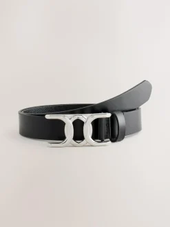 Next Regular Statement Buckle Leather Belt^Women Belts