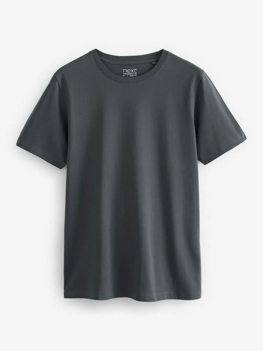 Sale Next Black/Slate/Grey Marl/White/Navy/Blue Regular Fit Essential Cotton T-Shirts 6 Pack