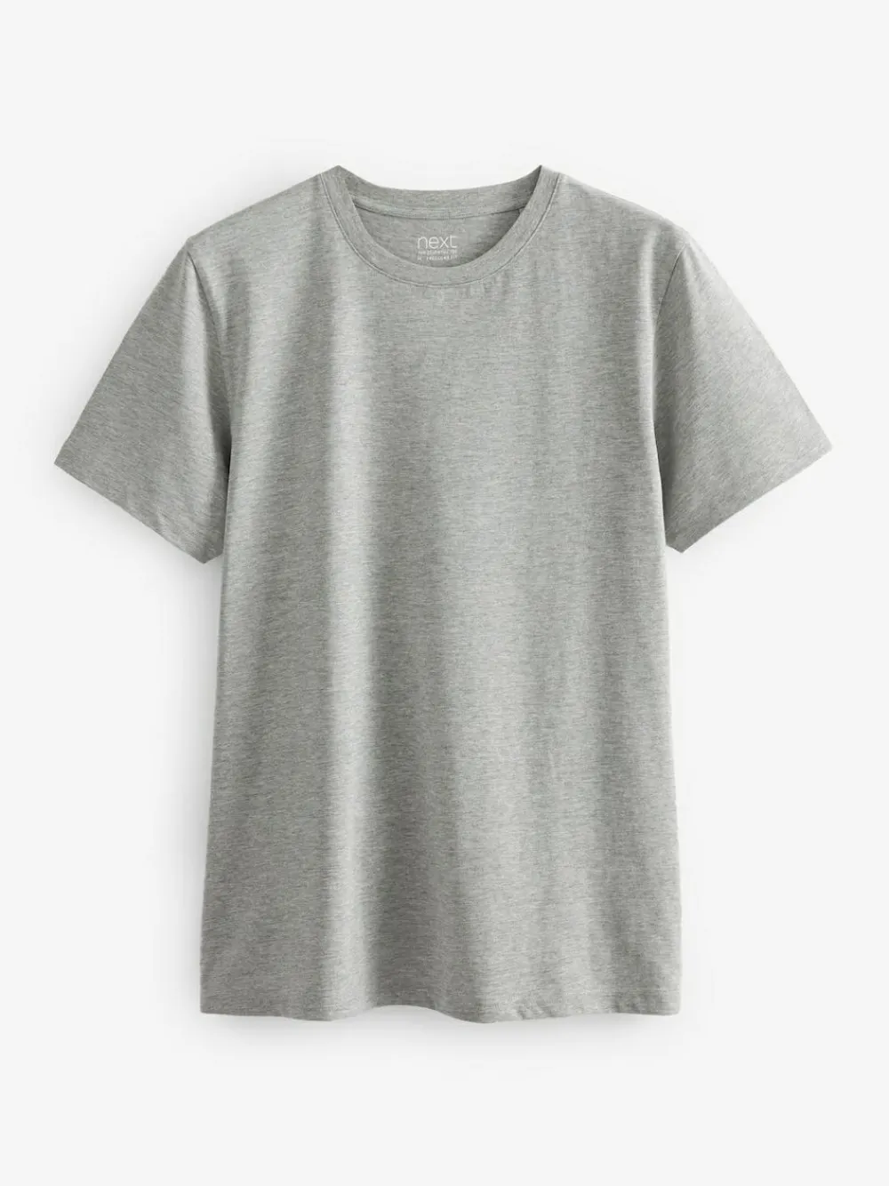 Sale Next Black/Slate/Grey Marl/White/Navy/Blue Regular Fit Essential Cotton T-Shirts 6 Pack