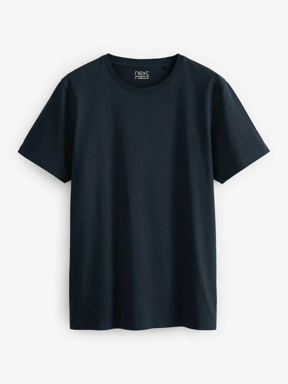 Sale Next Black/Slate/Grey Marl/White/Navy/Blue Regular Fit Essential Cotton T-Shirts 6 Pack