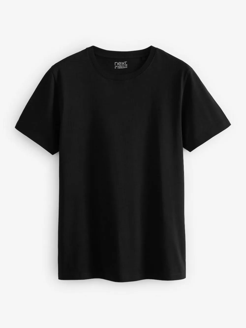Sale Next Black/Slate/Grey Marl/White/Navy/Blue Regular Fit Essential Cotton T-Shirts 6 Pack