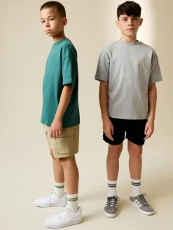 New Next Cargo Shorts 2 Pack (3-16yrs) Black/Stone