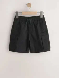 New Next Cargo Shorts 2 Pack (3-16yrs) Black/Stone