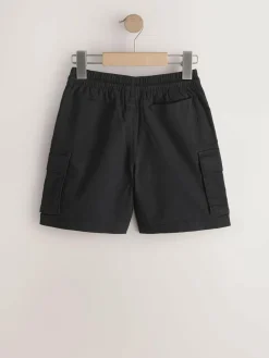 New Next Cargo Shorts 2 Pack (3-16yrs) Black/Stone