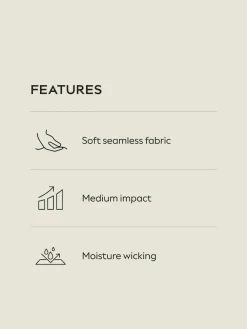 Next Black/Stone Seamless High Neck Medium Impact Sports Bras 2 Pack^Women Bras|All Lingerie