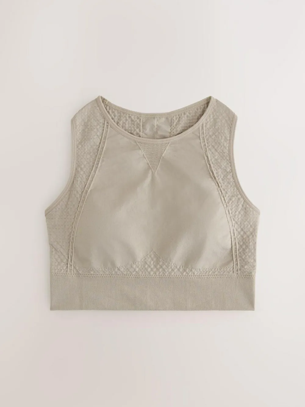 Next Black/Stone Seamless High Neck Medium Impact Sports Bras 2 Pack^Women Bras|All Lingerie