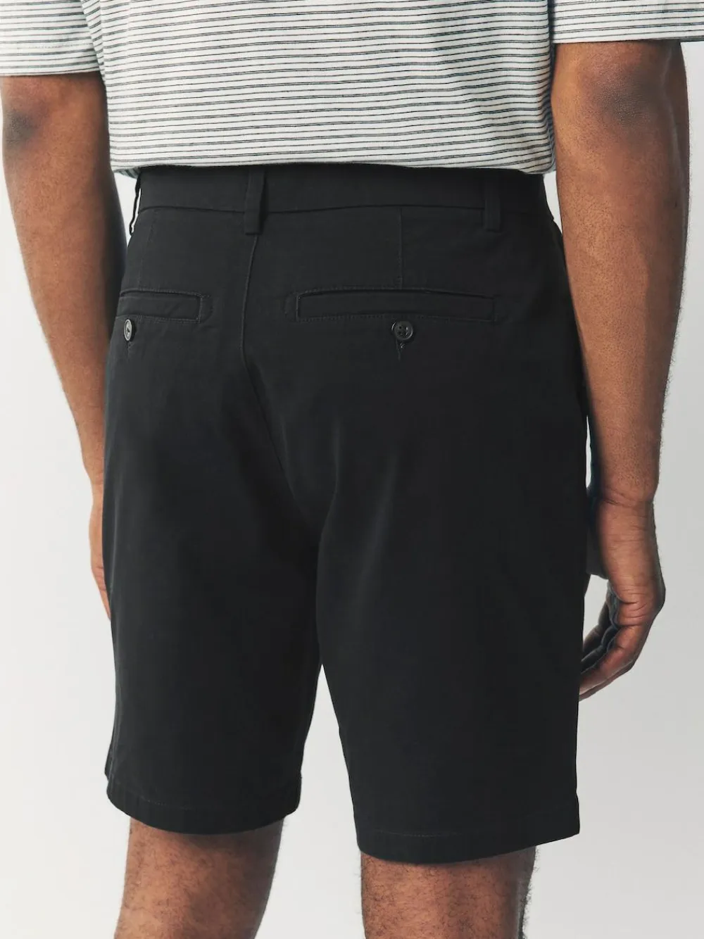 Sale Next Straight Fit Stretch Chino Shorts 4 Pack Black/Vintage Blue/ White/ Mushroom
