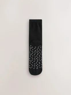 Outlet Next Black/White Spots/Stripe Footbed Ankle Socks 4 Pack Black/WhiteSpots/Stripe