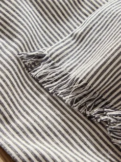 Online Next Bronx Kitchen Table Runner Black/White