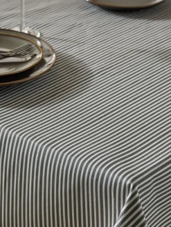 Next Bronx Stripe Wipe Clean Tablecloth^ Table Linen, Placemats & Coasters