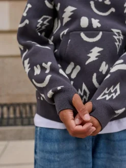 Next Knitted Hoodie (3-16yrs)^BOY Knitwear & Sweaters|Knitwear