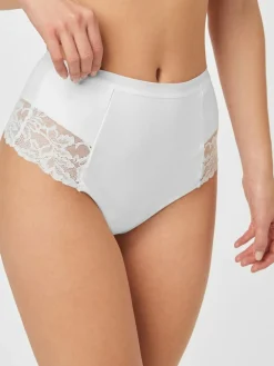 Next Black/White Cotton Tummy Control Shaping Thong Knickers 2 Pack^Women All Lingerie|Shapewear