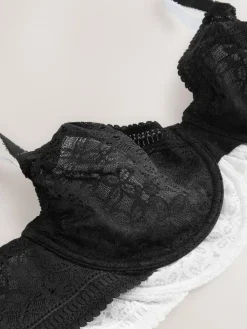 Next DD+ Lace Non Pad Full Cup Minimiser Bras 2 Pack^Women Dd+ Range