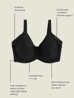 Next F-K Cup Under Arm Smoothing Non Pad Wired Minimising Ultimate Comfort Bras 2 Pack^Women Bras