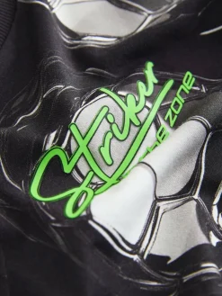 Next Black/White Football Regular Fit Short Sleeve All-Over Print T-Shirt (3-16yrs)^BOY T-Shirts