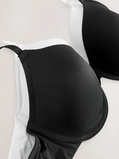 Next Black/White Full Cup A-E Smoothing Ultimate Comfort Bras 2 Pack^Women Bras|All Lingerie