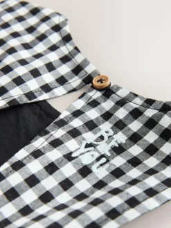 Outlet Next Sleeveless Playsuit (3mths-7yrs) Black/White Gingham