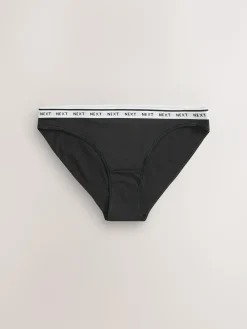 Next High Leg Cotton Logo Knickers 7 Pack^Women Panties|All Lingerie