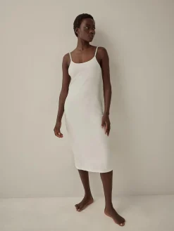 Discount Next Black/White Long Naturally Cooling Cotton Slips 2 Pack