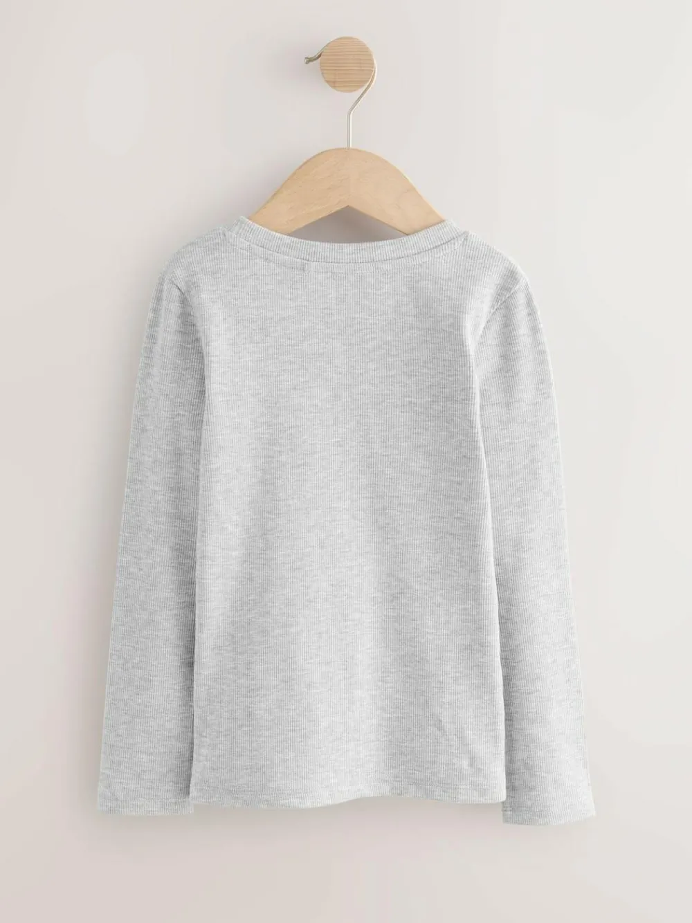 Next Black/White Long Sleeve Ribbed Tops 3 Pack (3-16yrs)^ Nightwear|T-Shirts