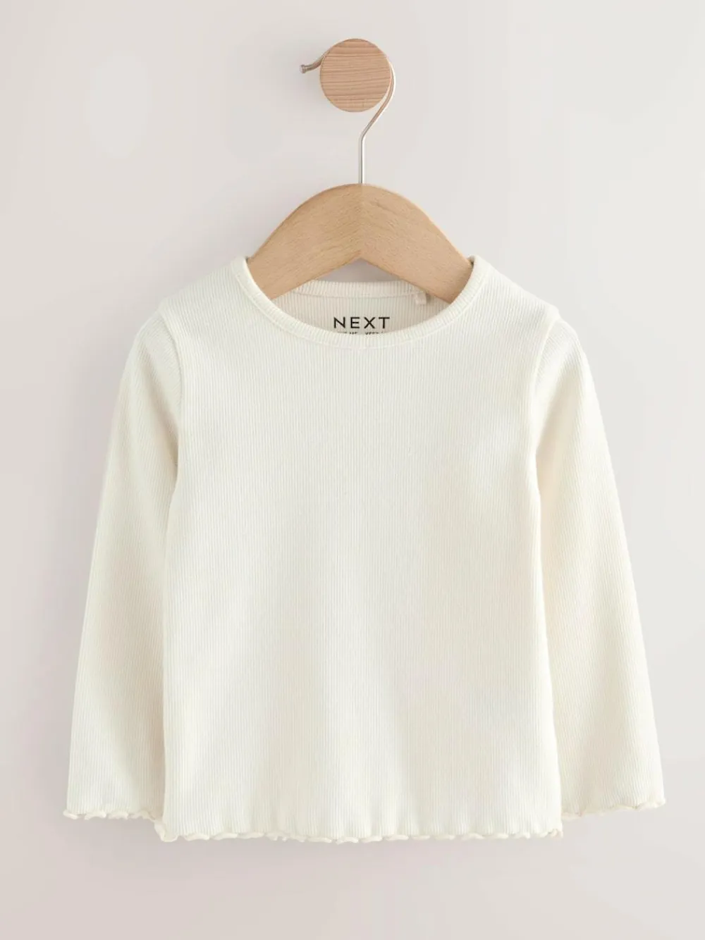 Next Black/White Long Sleeve Rib Tops 5 Pack (3mths-7yrs)^ Baby Girls|Tops