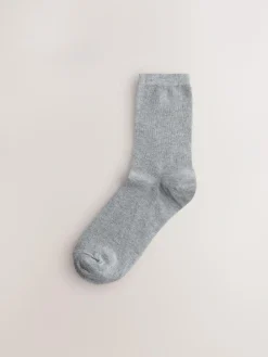 Discount Next Ankle Socks 7 Pack Black/White Mix Print