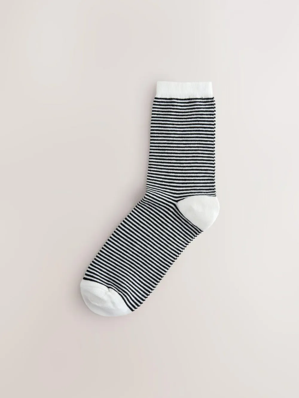 Discount Next Ankle Socks 7 Pack Black/White Mix Print