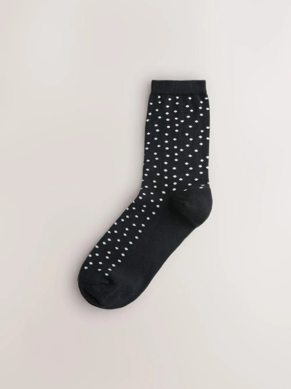 Discount Next Ankle Socks 7 Pack Black/White Mix Print