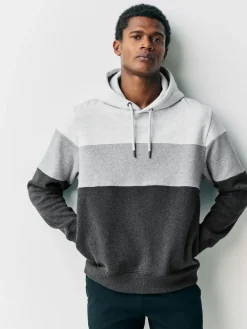 Discount Next Overhead Hoodie Colour Blocking Sweatshirt Black/White