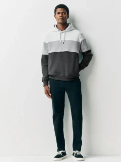 Discount Next Overhead Hoodie Colour Blocking Sweatshirt Black/White