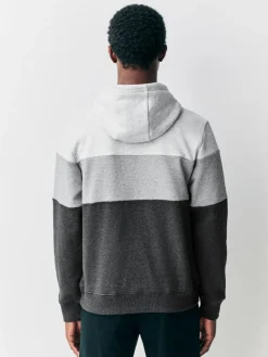 Discount Next Overhead Hoodie Colour Blocking Sweatshirt Black/White