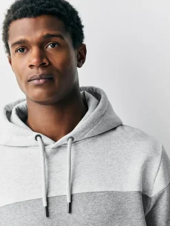 Discount Next Overhead Hoodie Colour Blocking Sweatshirt Black/White