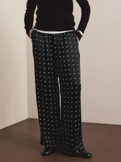 Next Satin Tie Waist Wide Leg Trousers^Women Pants