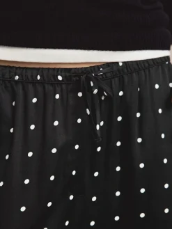 Next Satin Tie Waist Wide Leg Trousers^Women Pants