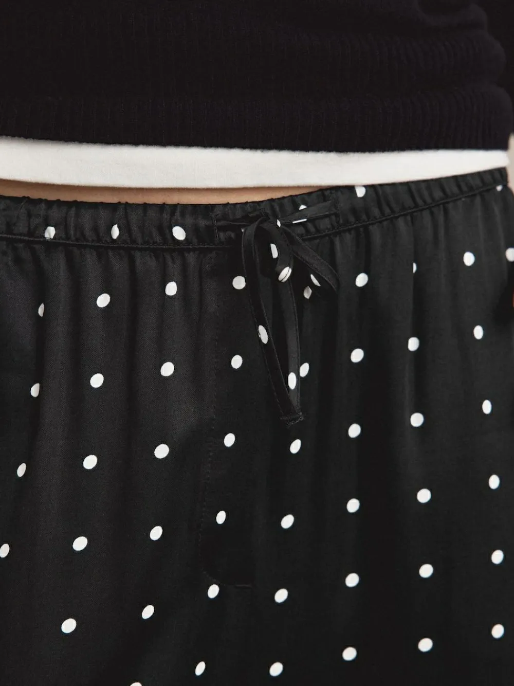 Next Satin Tie Waist Wide Leg Trousers^Women Pants