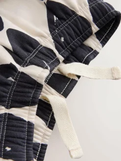 Next Black/White Printed 2 Pack Sweatshirt And Stripe Joggers Set (3mths-7yrs)^BOY Sweatshirts & Hoodies|Sets & Co-Ords