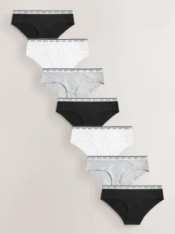 Next Short Cotton Logo Knickers 7 Pack^Women Panties|All Lingerie