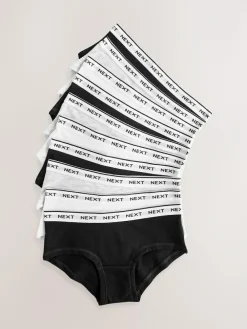 Clearance Next Hipster Briefs 10 Pack (2-16yrs) Black/White/Grey